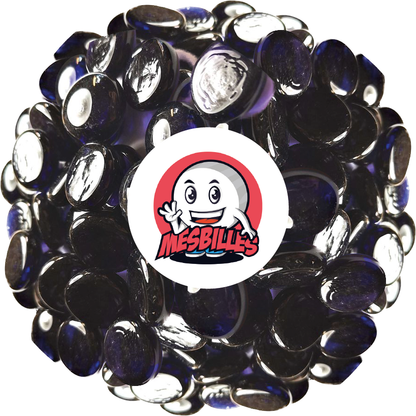 1 Flache Murmeln Nachtviolett 18 mm