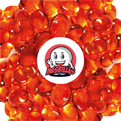 1 Murmeln Flach 12 mm Licht Orange