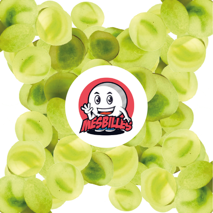 1 Flache Murmel 18 mm Mattgrün