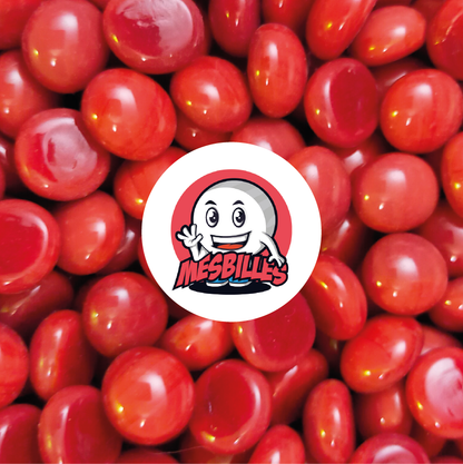 1 Flache Murmel 12 mm Perle Rot
