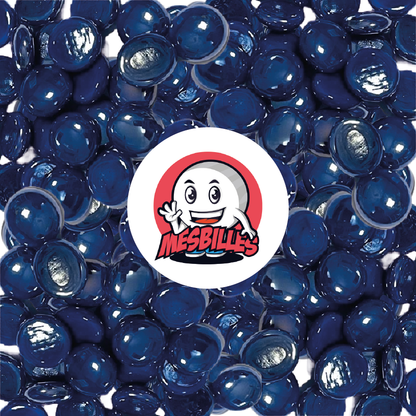 1 Flache Murmel 18 mm Glänzend Blau