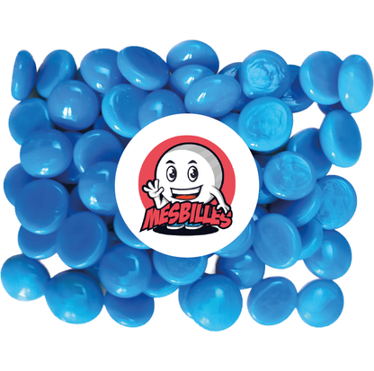 1 Murmeln Flach Perlblau-Hellblau 18 mm