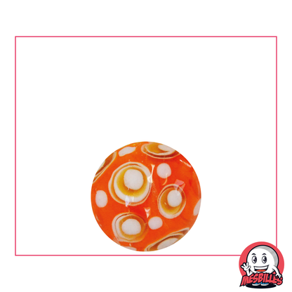 1 Murmeln Kunst Bubble Orange 16 mm