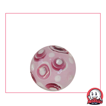 1 Murmeln Kunst Bubble Rosa 22 mm