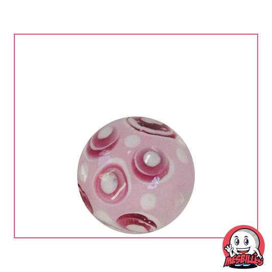 1 Murmeln Kunst Bubble Rosa 22 mm