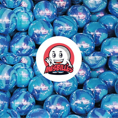 1 Murmel Blau aus China 16 mm