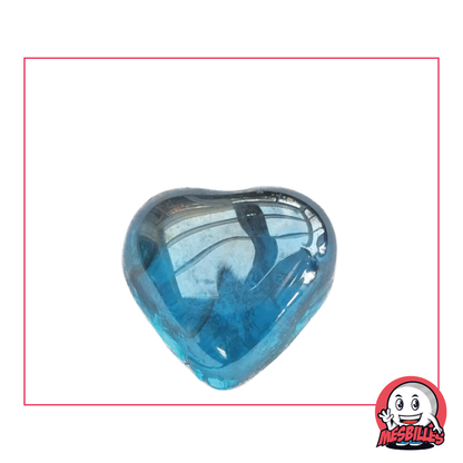 1 Murmeln Herz Sanftheit Blau-Ente