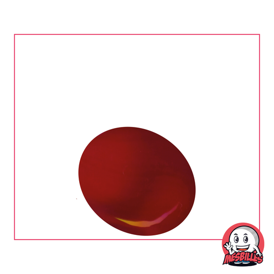1 Murmeln Flach Glänzend Rot 30 mm