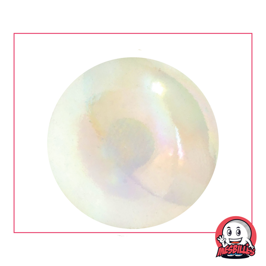 Murmeln in irisierender Kristallfarbe, 42 mm, aus Glas mit glänzenden Reflexen, Murmeln in Walform, große Murmeln
