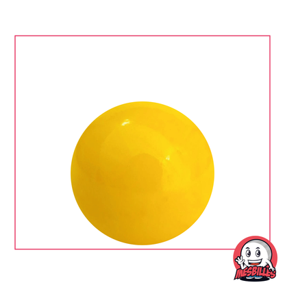 1 Gelbe Murmel Perle 25 mm