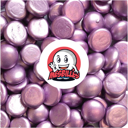 1 Murmeln Flach Metallic Violett 18 mm