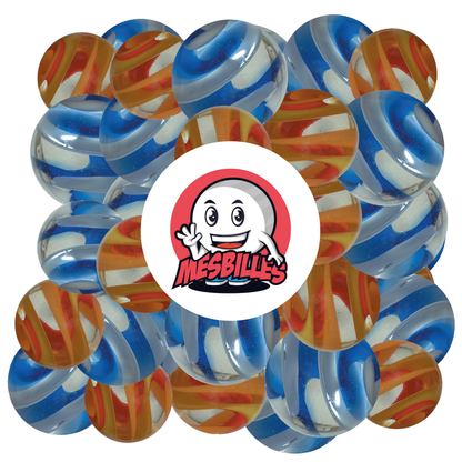 1 Murmeln Art Spirala Rot 22 mm