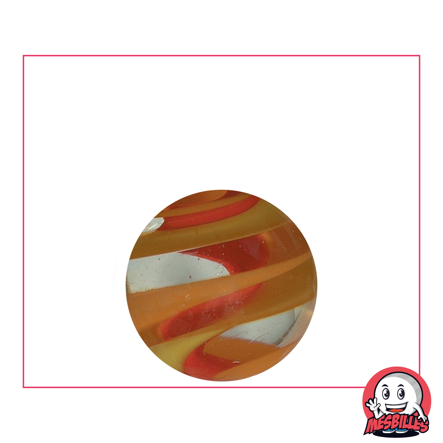1 Murmeln Art Spirala Rot 22 mm