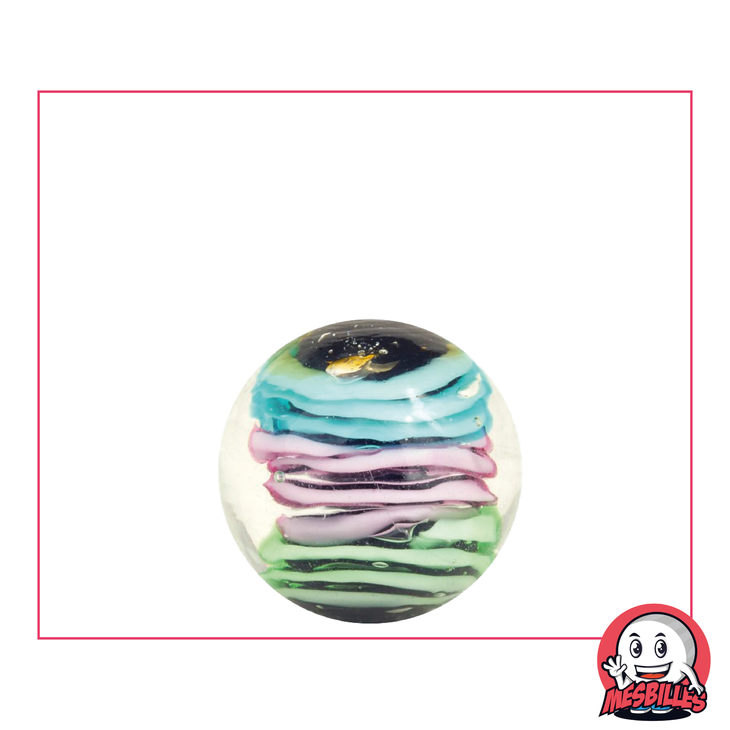 1 Murmeln Art Spiralo Pastell 22 mm