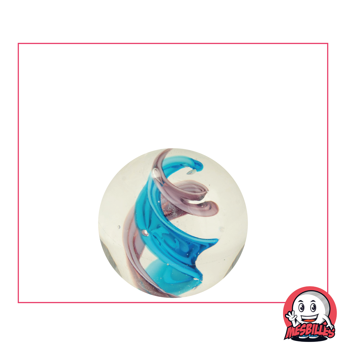 1 Murmel Art Tornado Violett 22 mm
