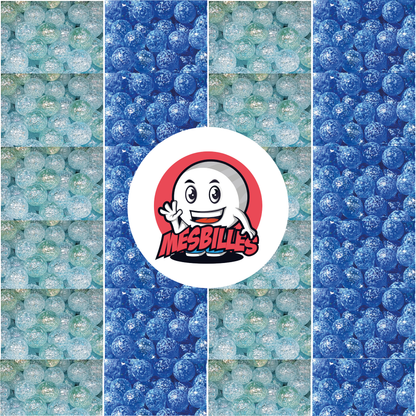 1 Murmeln Nugget Blau 12 mm