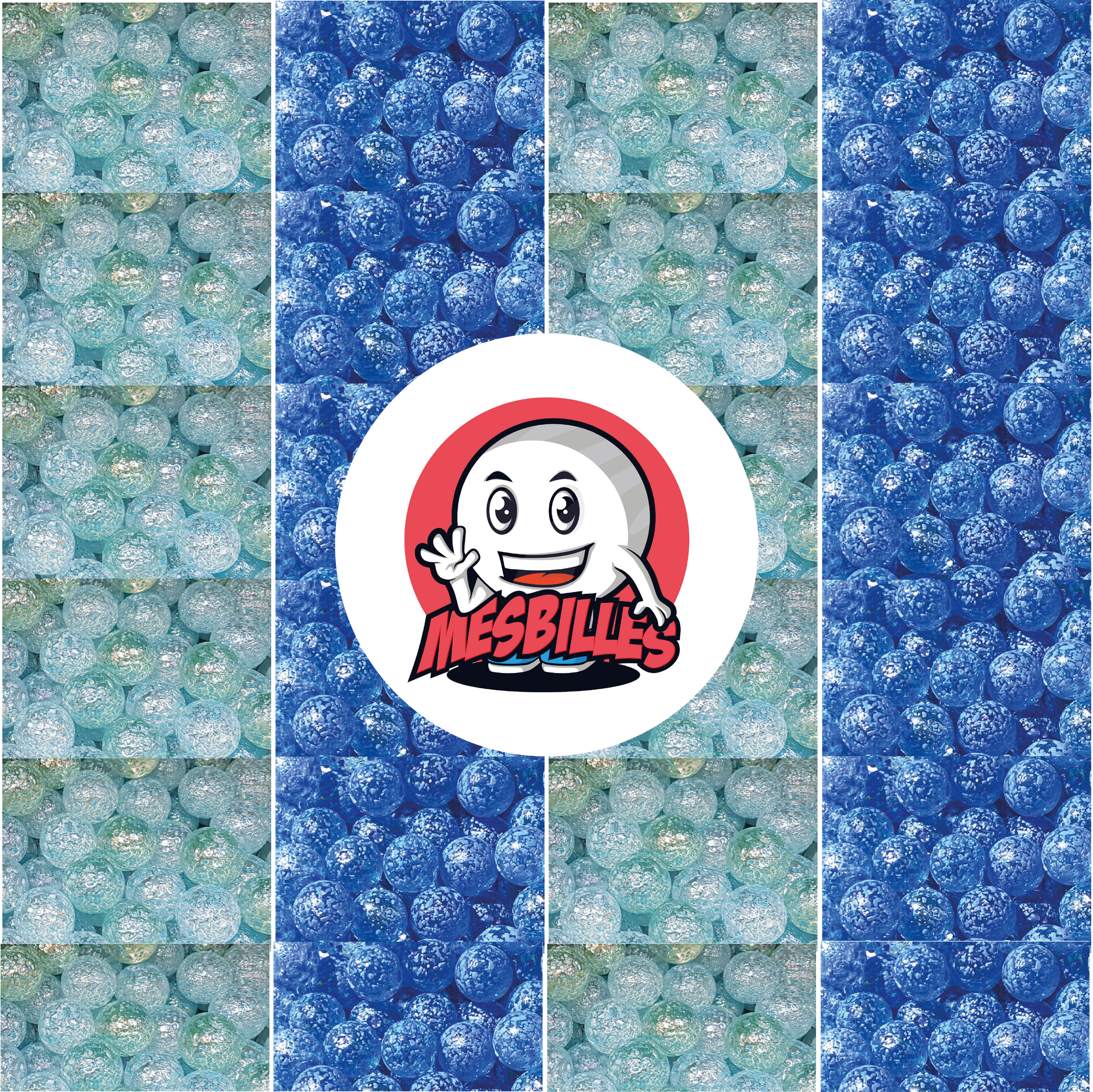 Tauchen Sie mit der Murmel Pépite Bleu 12 mm, dem Juwel der Meere für Spieler und Sammler, in den Ozean, ohne nass zu werden. Unsere 12 mm große blaue Nugget-Murmel nimmt Sie mit auf eine Reise in die Tiefen des Meeres. Wer sagt, dass Blau nur dem Himmel vorbehalten ist?