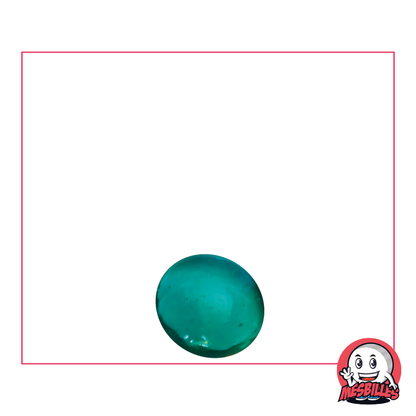 1 Murmeln Flach 12 mm Licht Blaugrau