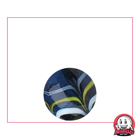 1 Murmeln Spider Blau 16 mm