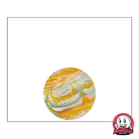 1 Murmeln Spider Orange und Blau 16 mm