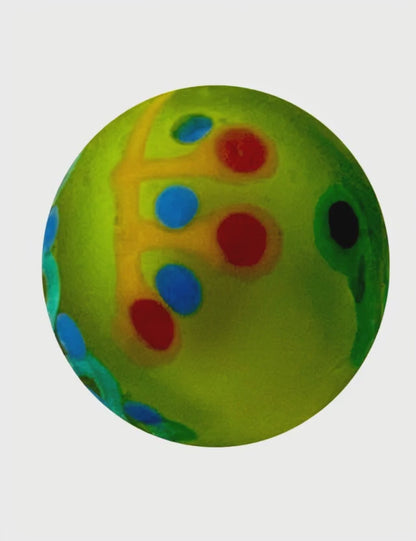 1 Murmeln Kunst Pinata Frostig Blau 16 mm