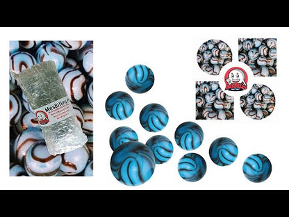 1 Murmel Zebra Türkis 16 mm
