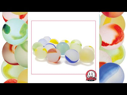 1 Gelbe Murmel Givré 16 mm